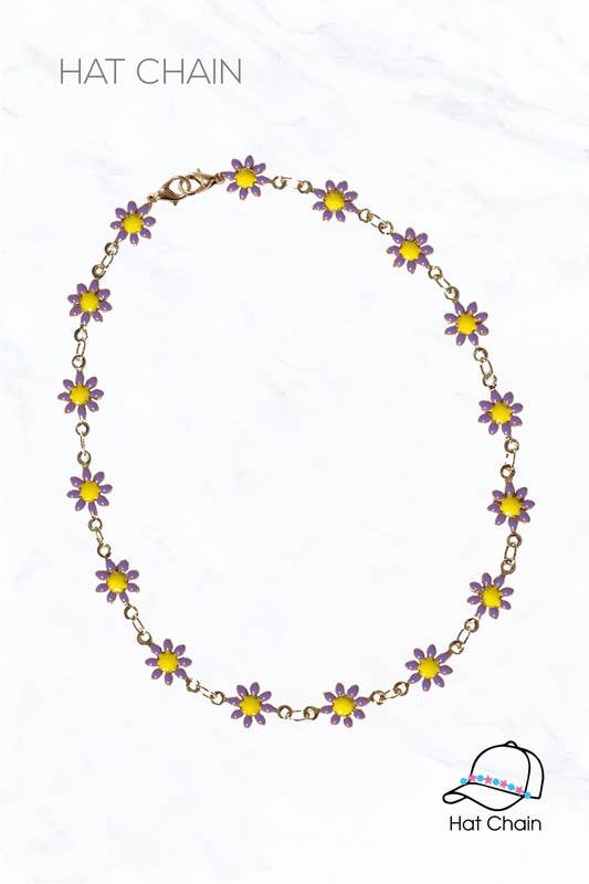 Flower Dainty Hat Chain
