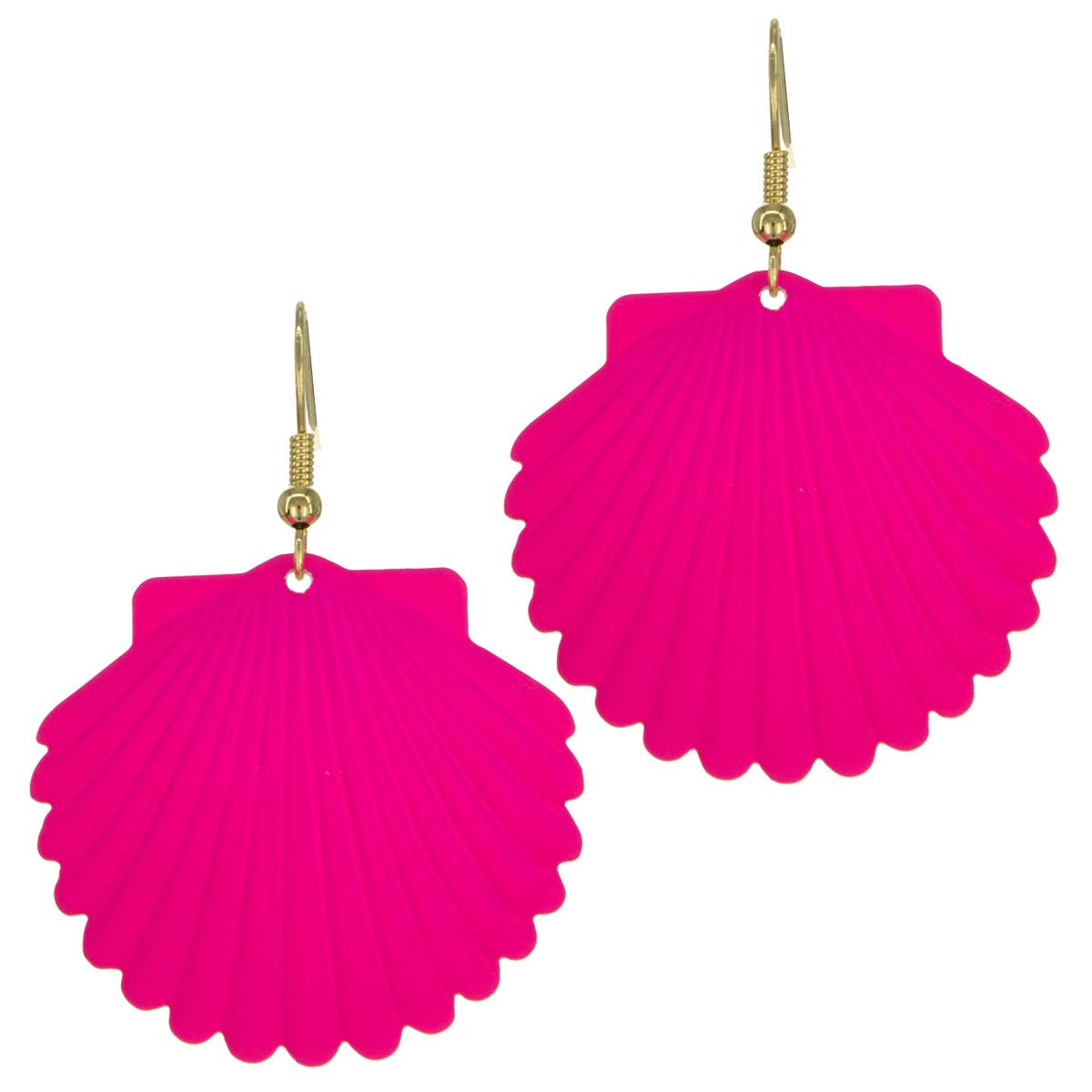 Colored Shell Shape Fashion Earrings