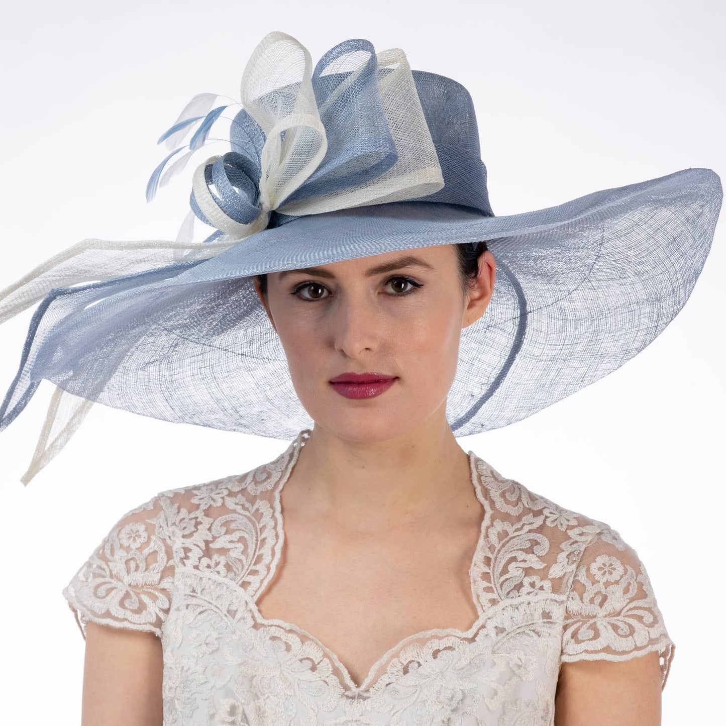 119048 | Long Bow Wide Brim Floppy Sinamay Hat