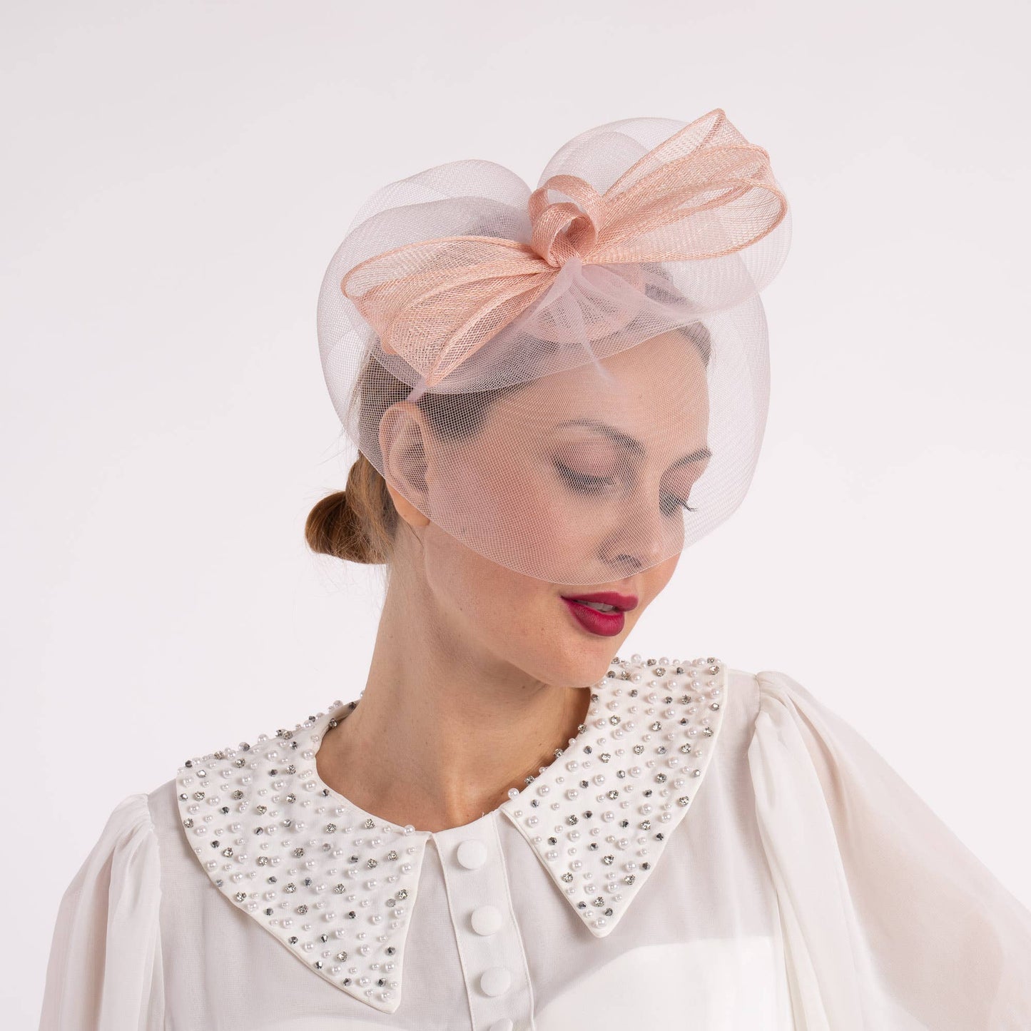 5916H | Sinamay/Crinoline Bow Fascinator Headband