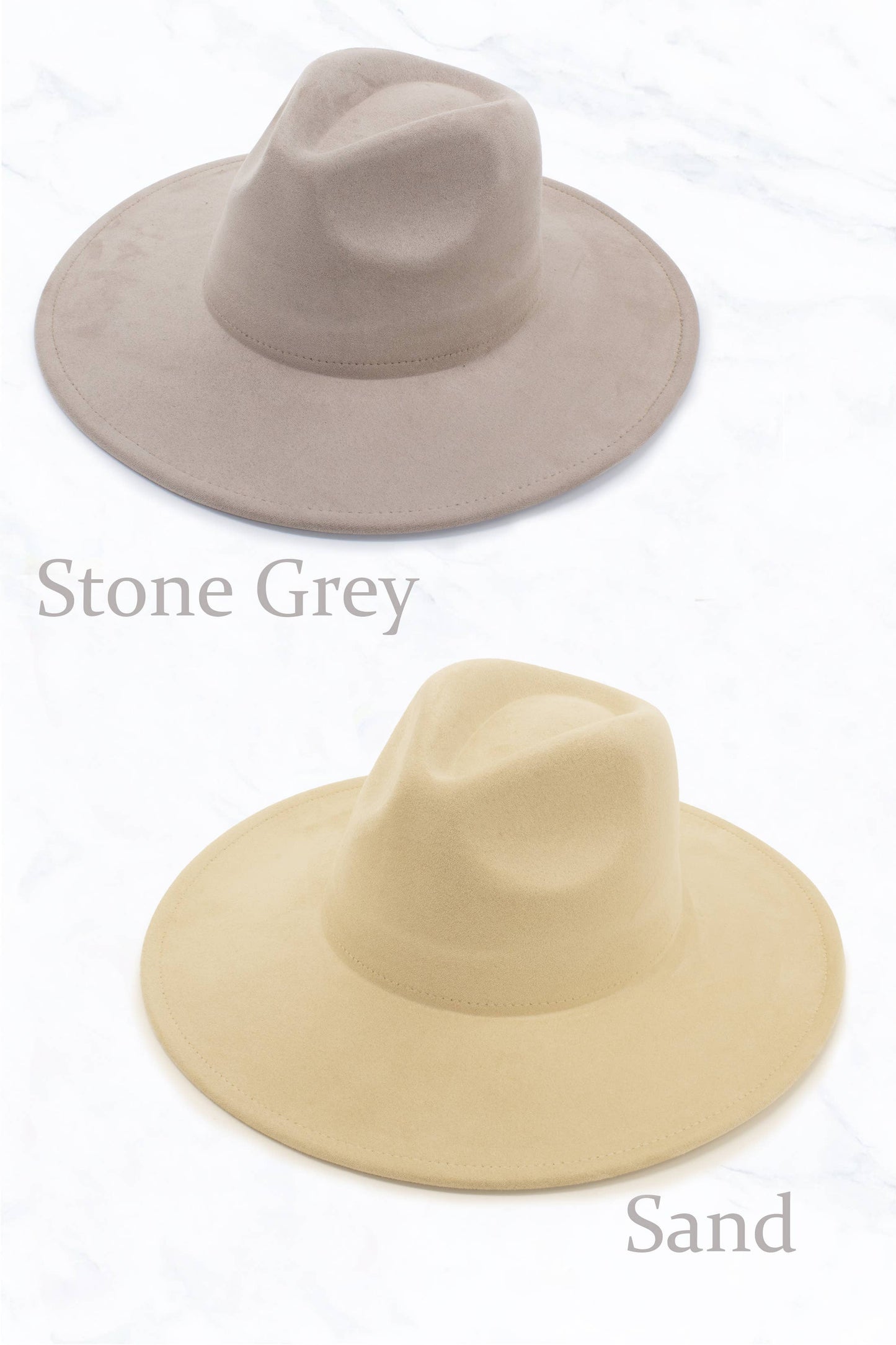 Suede Large Eaves Peach Top Fedora Hat