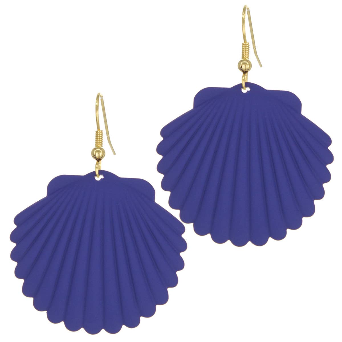 Colored Shell Shape Fashion Earrings