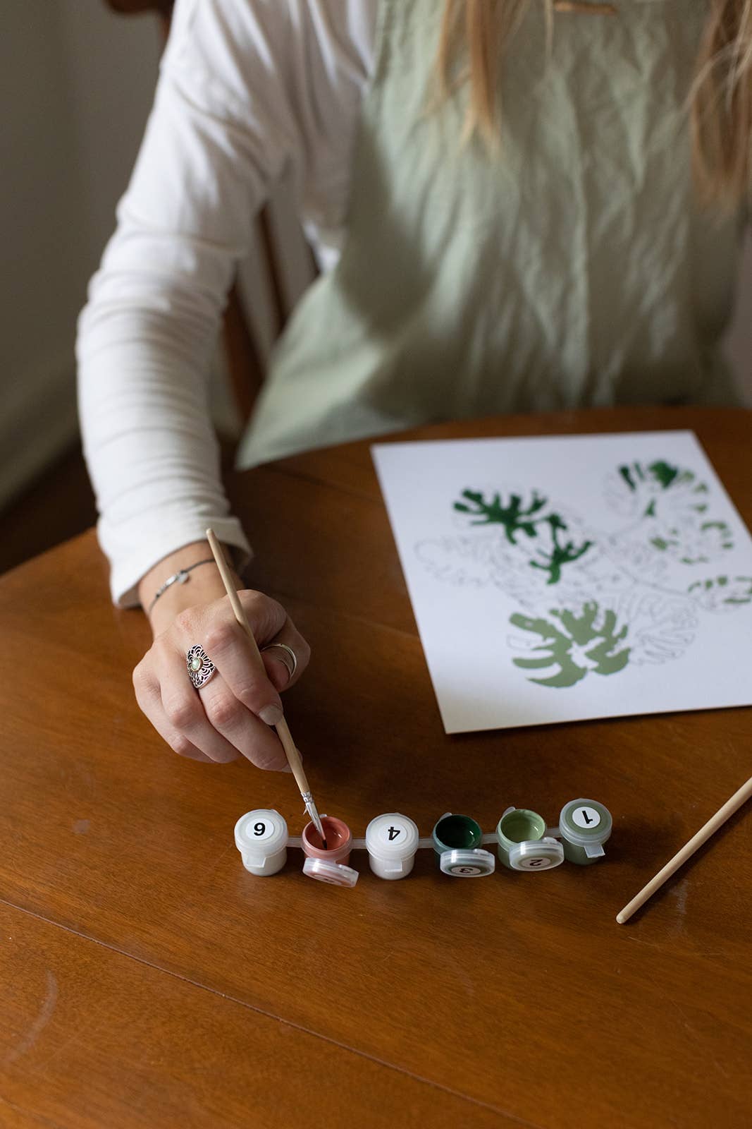 Snowy Woods Paint-By-Numbers kit