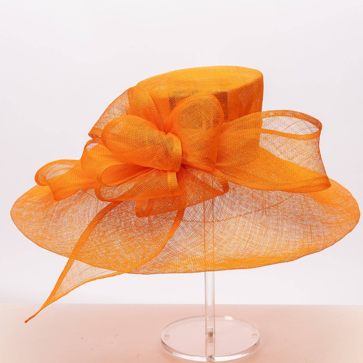 116033 | Large Wrapped Abstract Bow Sinamay Hat