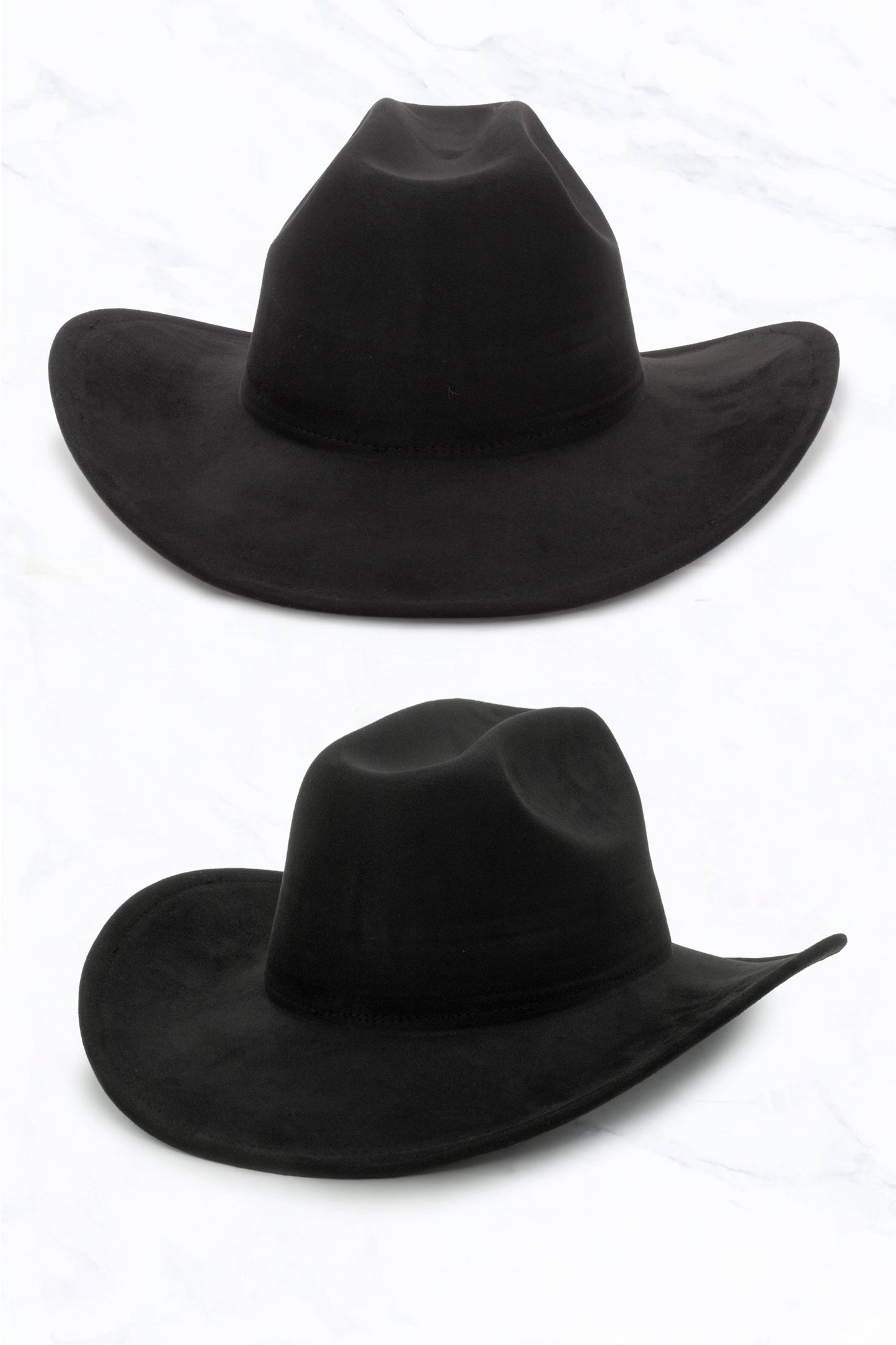 Suede Western Cowboy Fedora Hat
