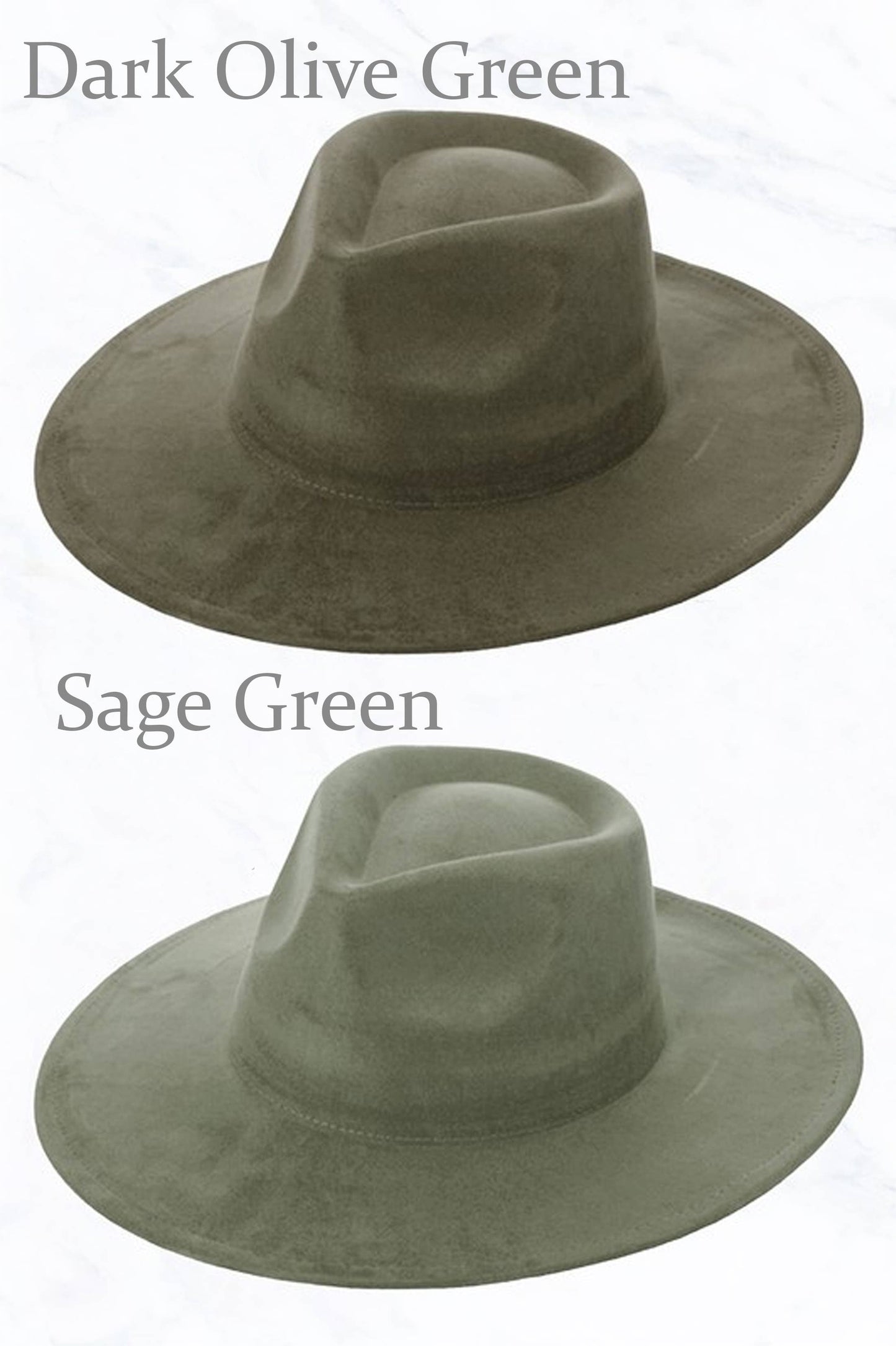 Suede Large Eaves Teardrop Top Fedora Hat