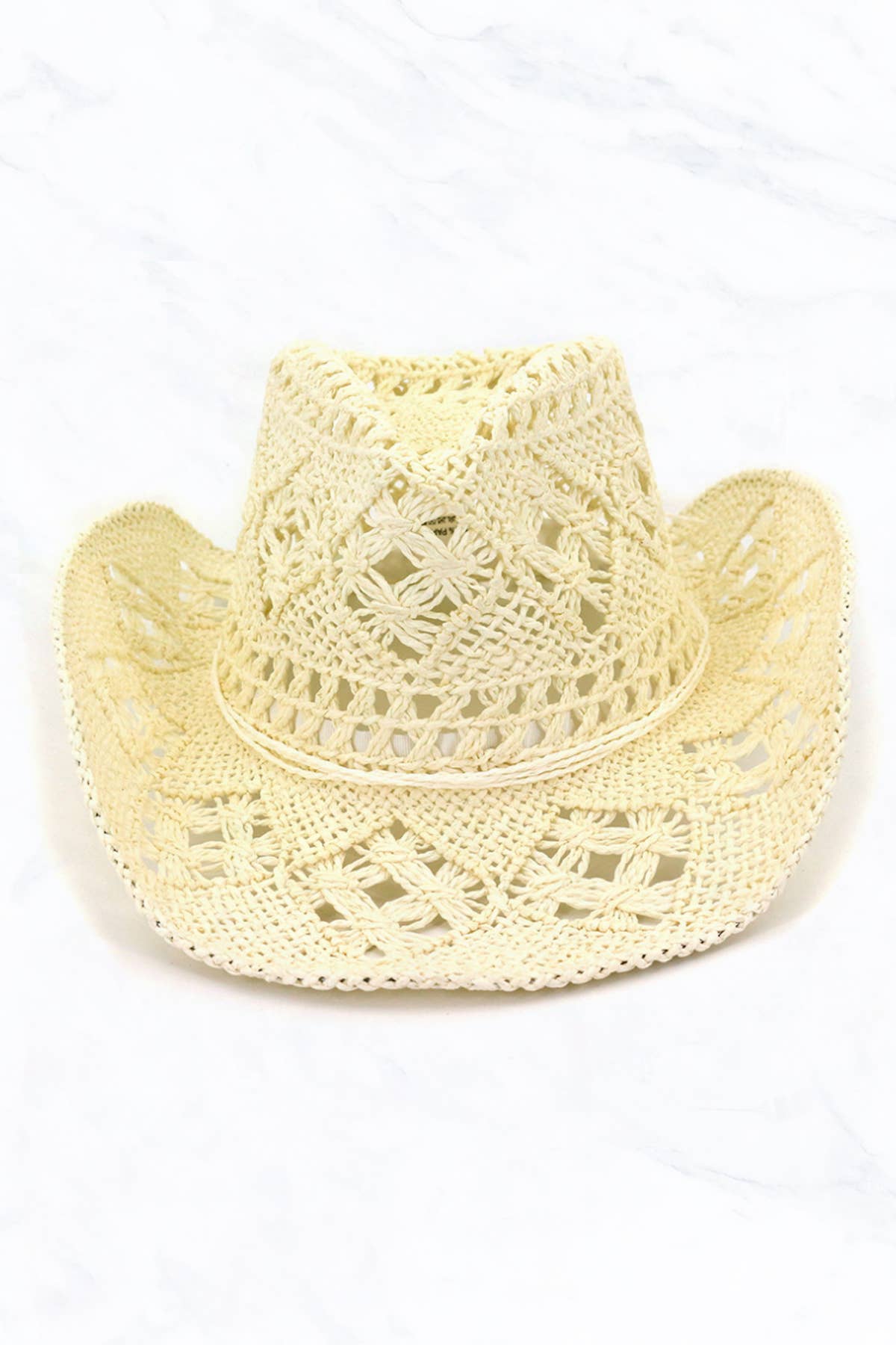 Western Style Cowboy Handmade Woven Straw Hat