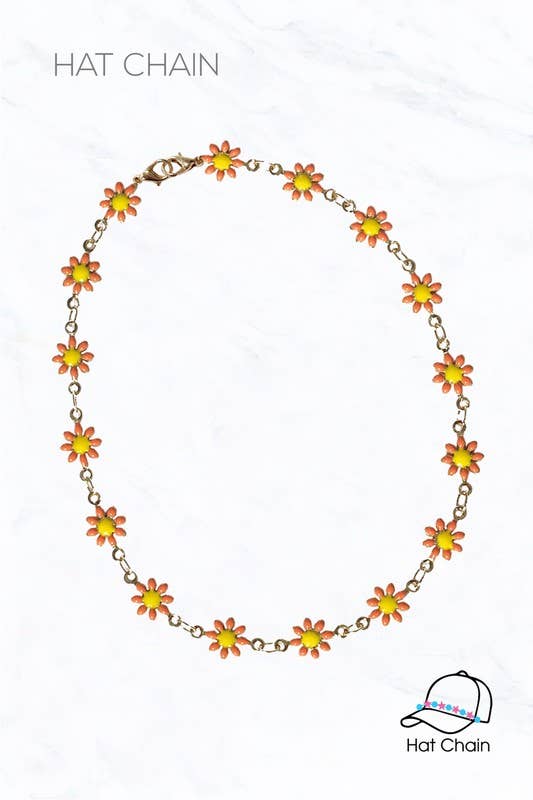 Flower Dainty Hat Chain