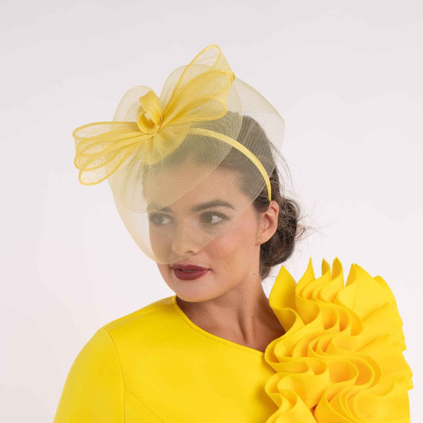 5916H | Sinamay/Crinoline Bow Fascinator Headband