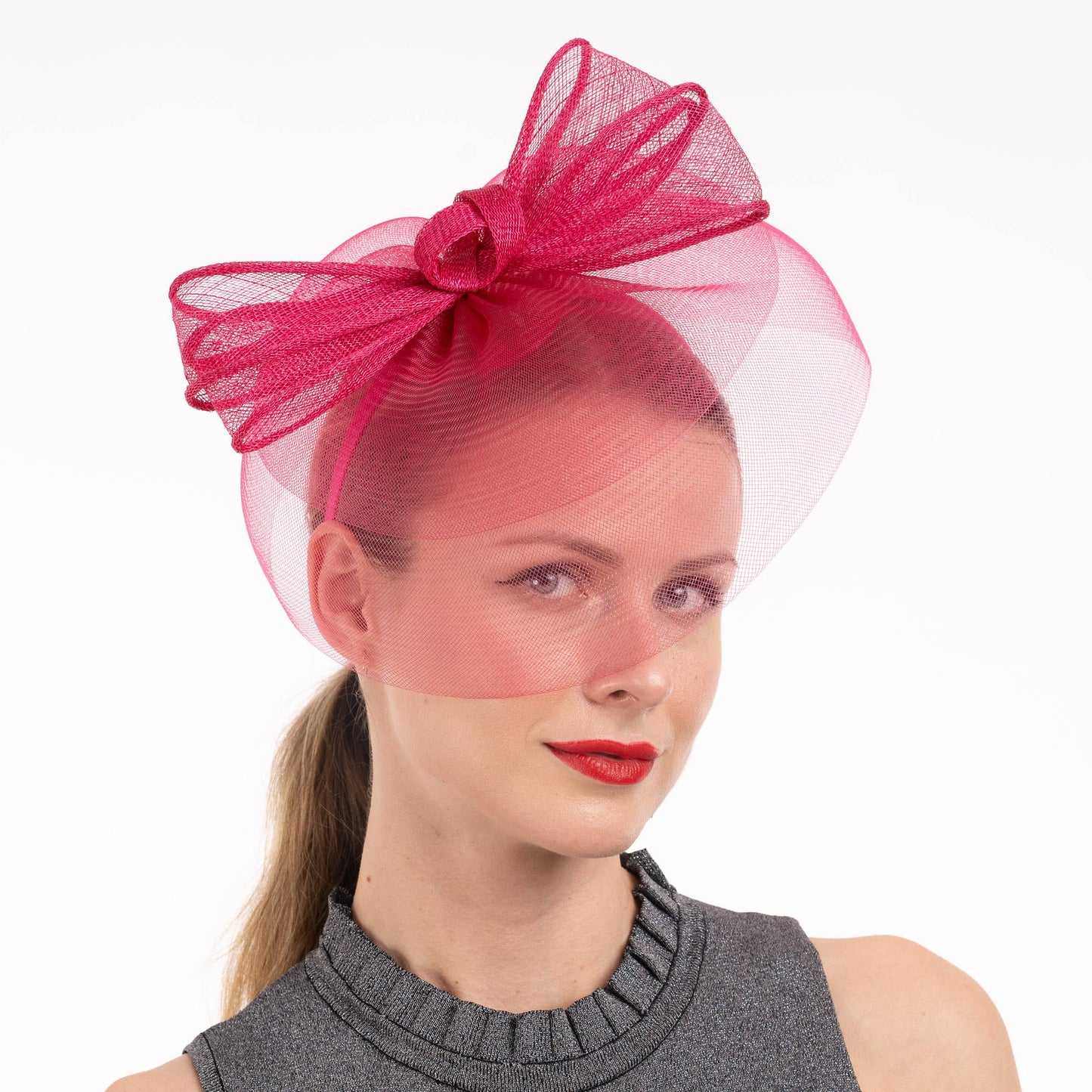 5916H | Sinamay/Crinoline Bow Fascinator Headband