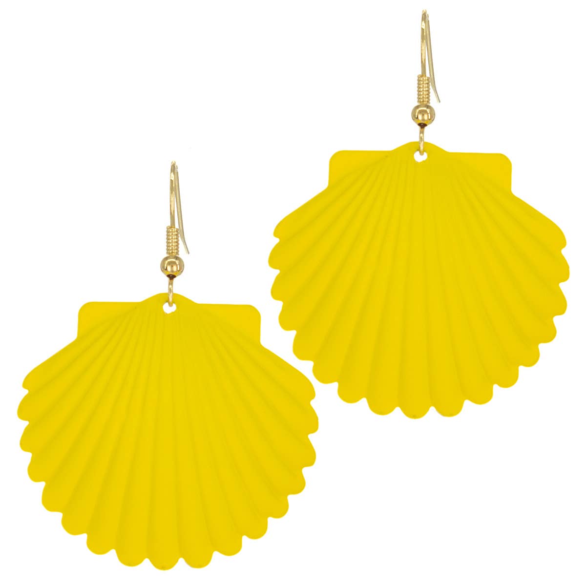 Colored Shell Shape Fashion Earrings