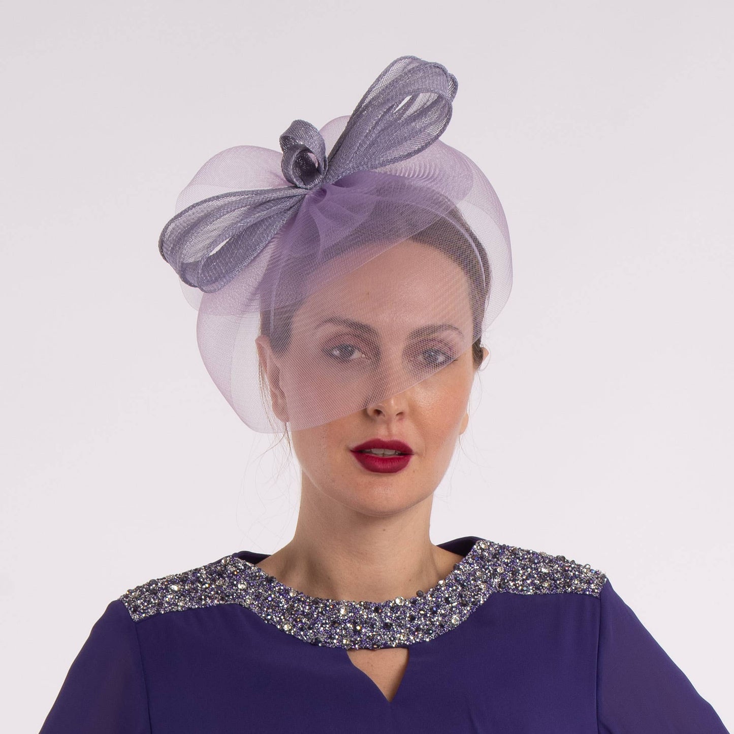 5916H | Sinamay/Crinoline Bow Fascinator Headband