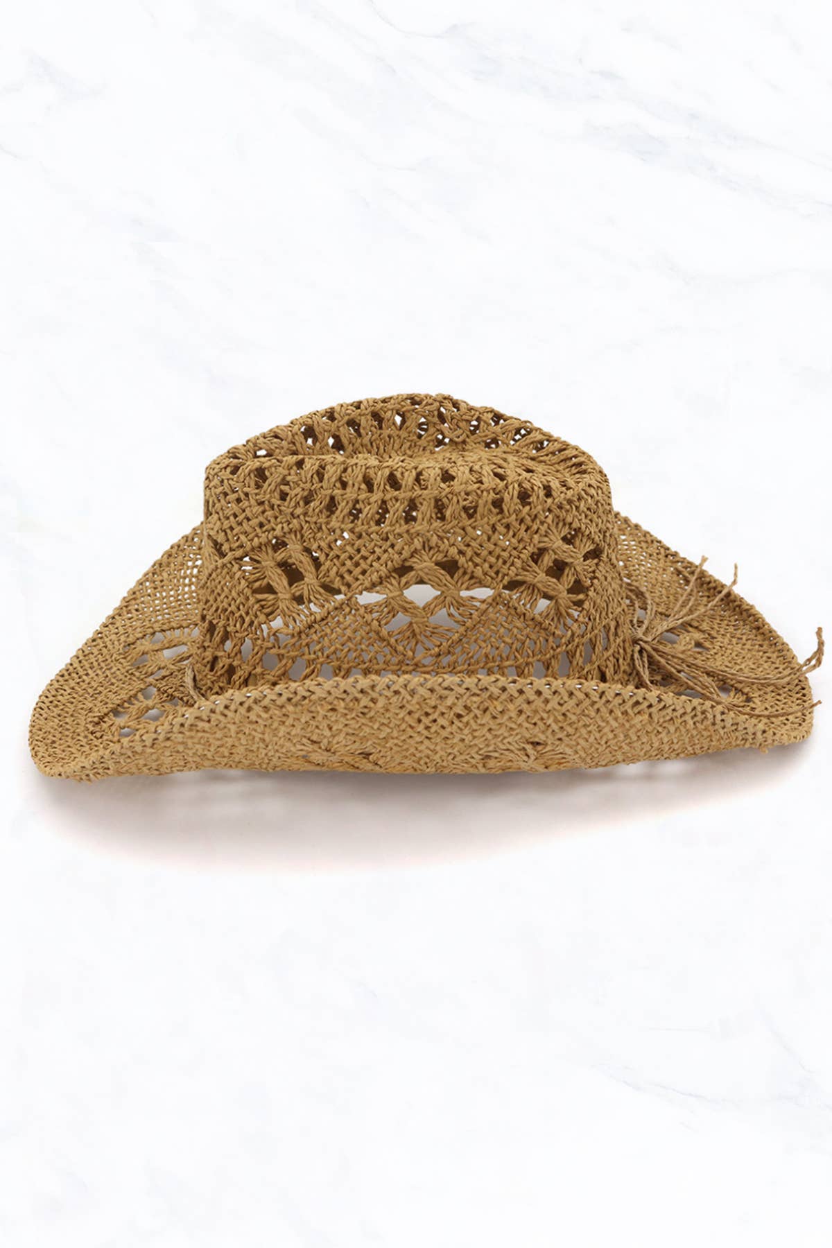Western Style Cowboy Handmade Woven Straw Hat