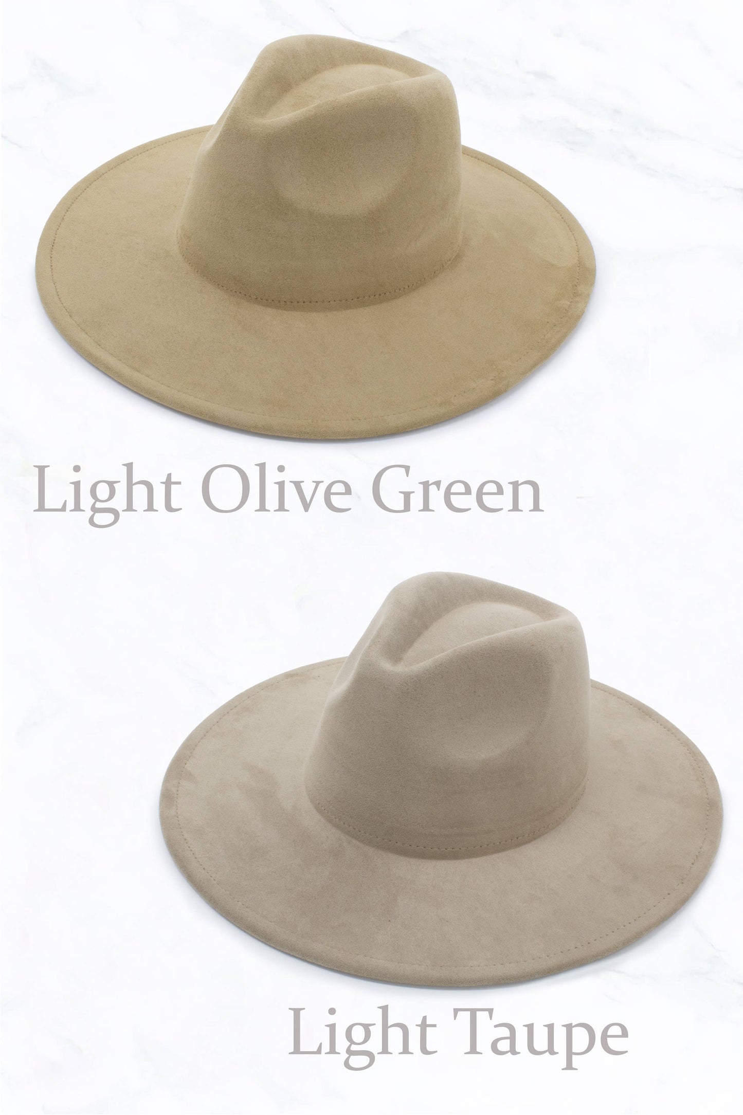 Suede Large Eaves Peach Top Fedora Hat
