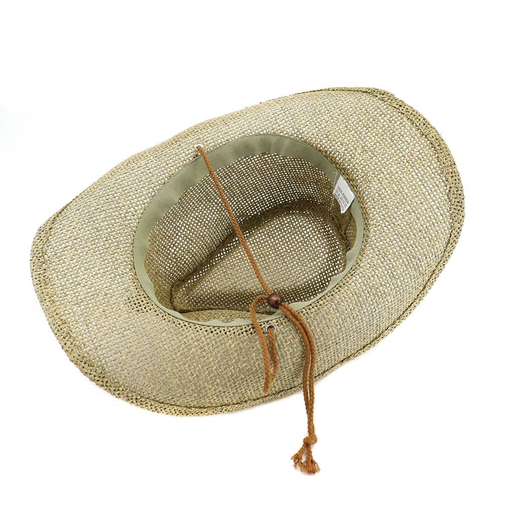 Western Style Cowboy Straw Hat