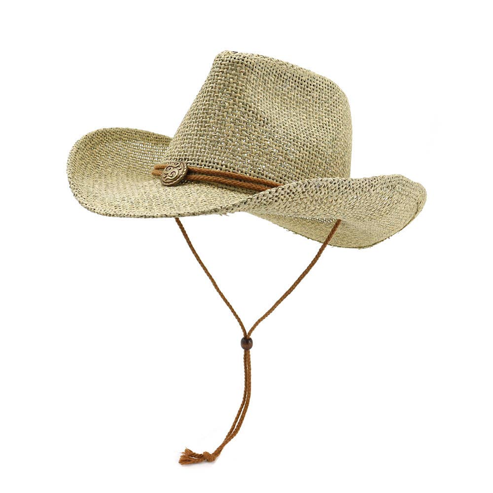 Western Style Cowboy Straw Hat