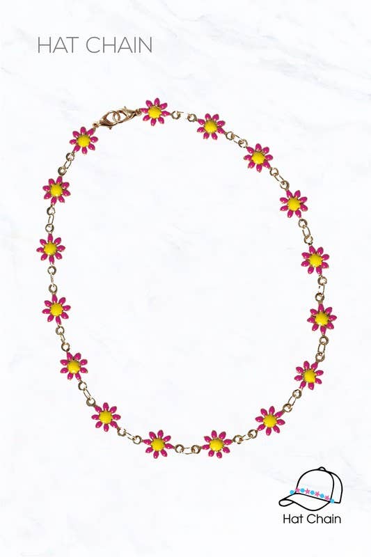 Flower Dainty Hat Chain