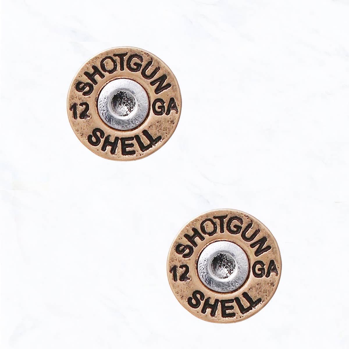 15MM Bullet Shell Post Earrings