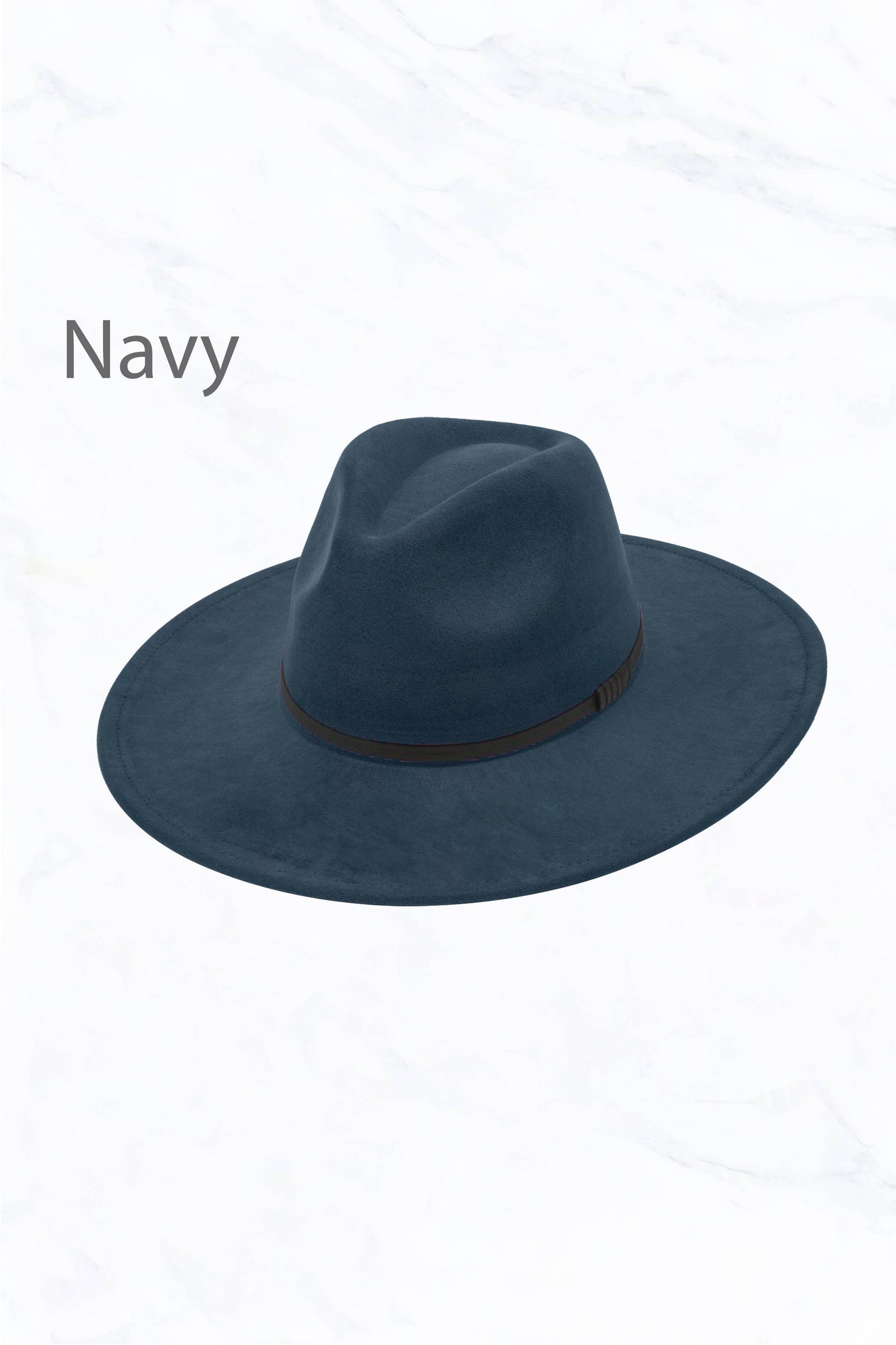 Suede Large Eaves Peach Top Fedora, Leather Belt