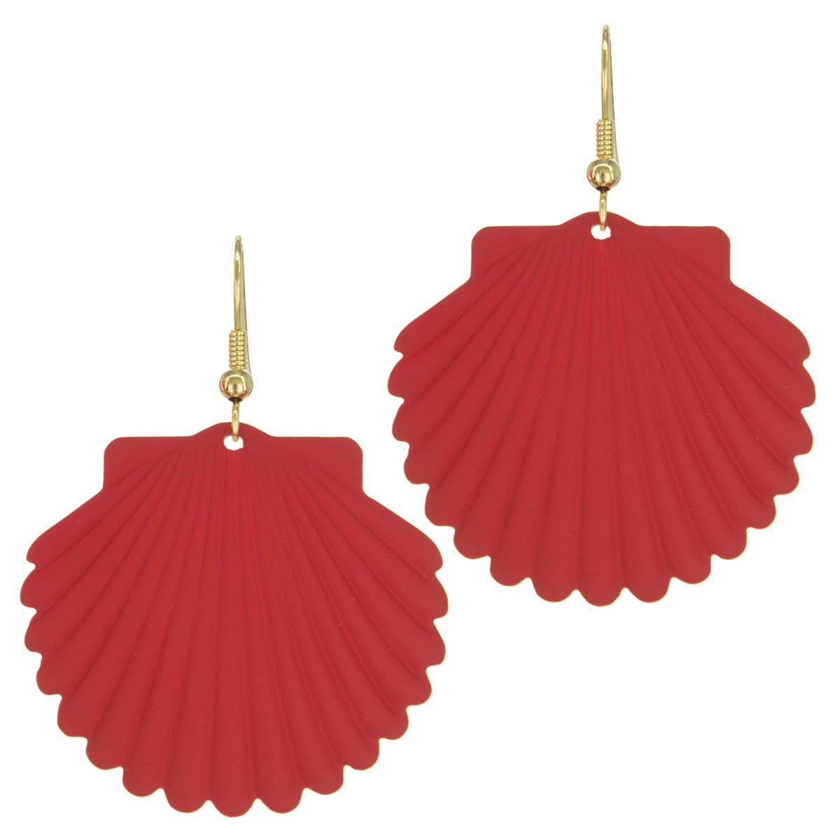 Colored Shell Shape Fashion Earrings