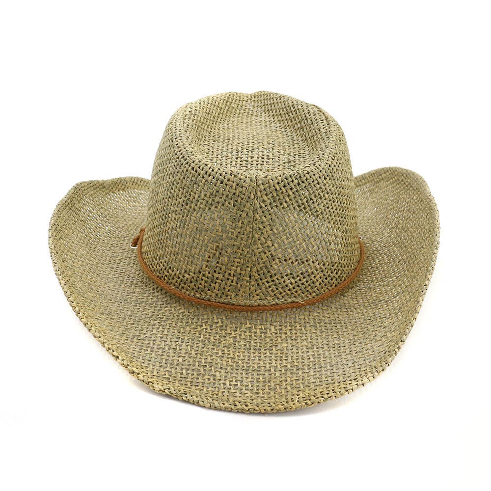 Western Style Cowboy Straw Hat