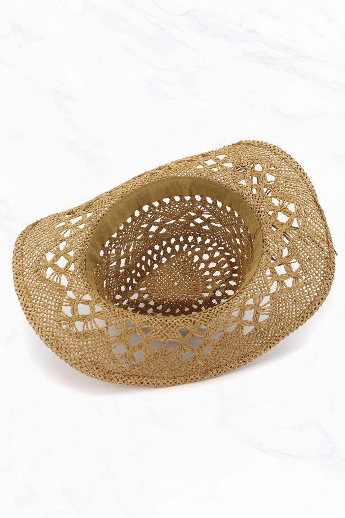 Western Style Cowboy Handmade Woven Straw Hat