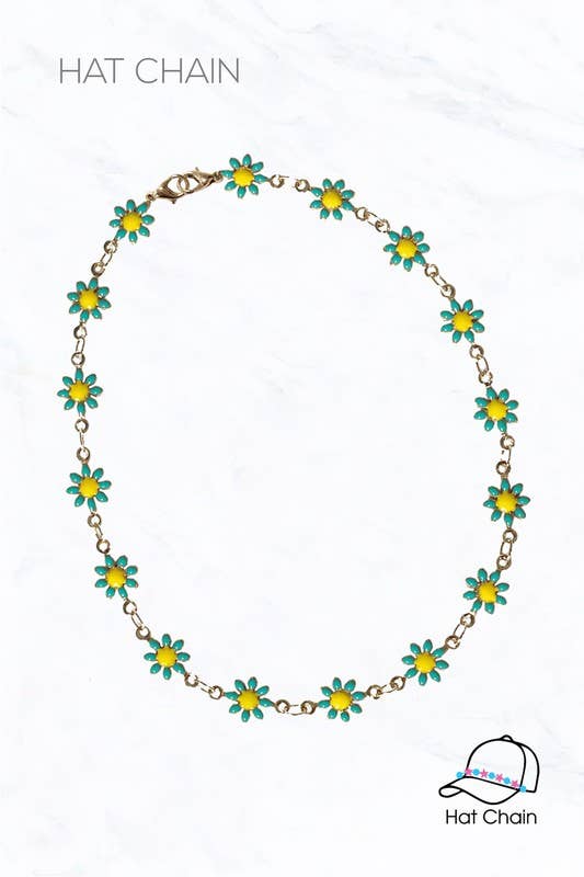 Flower Dainty Hat Chain
