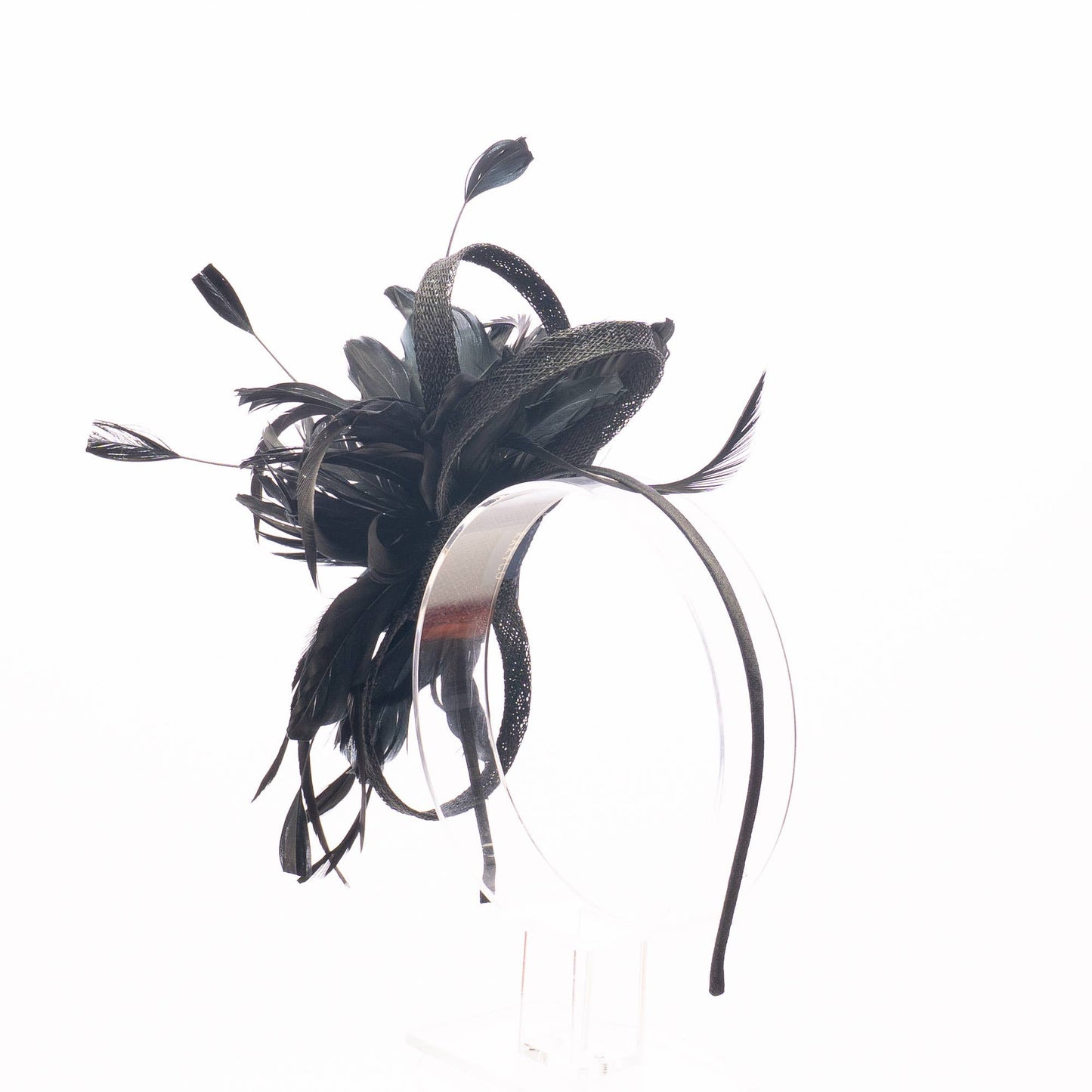 5940H | Feather Flower Sinamay Fascinator