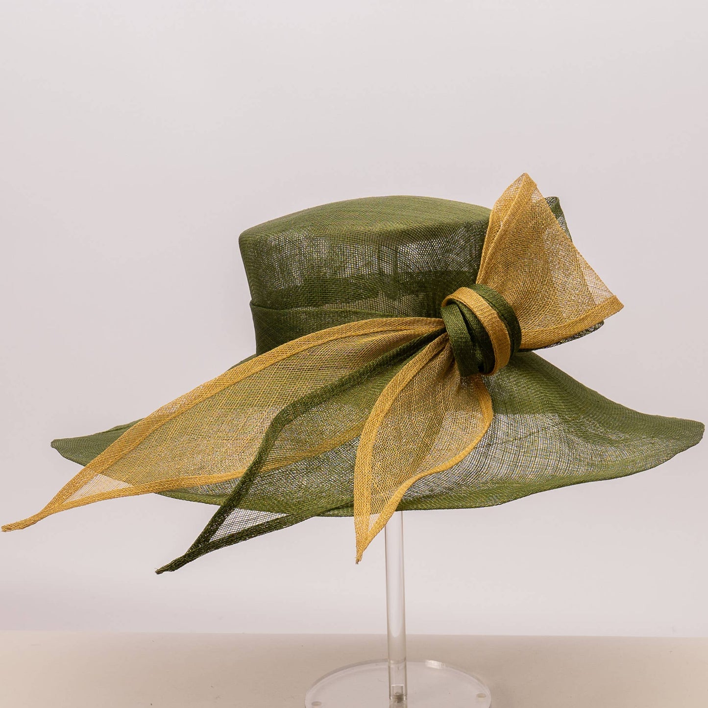 119048 | Long Bow Wide Brim Floppy Sinamay Hat