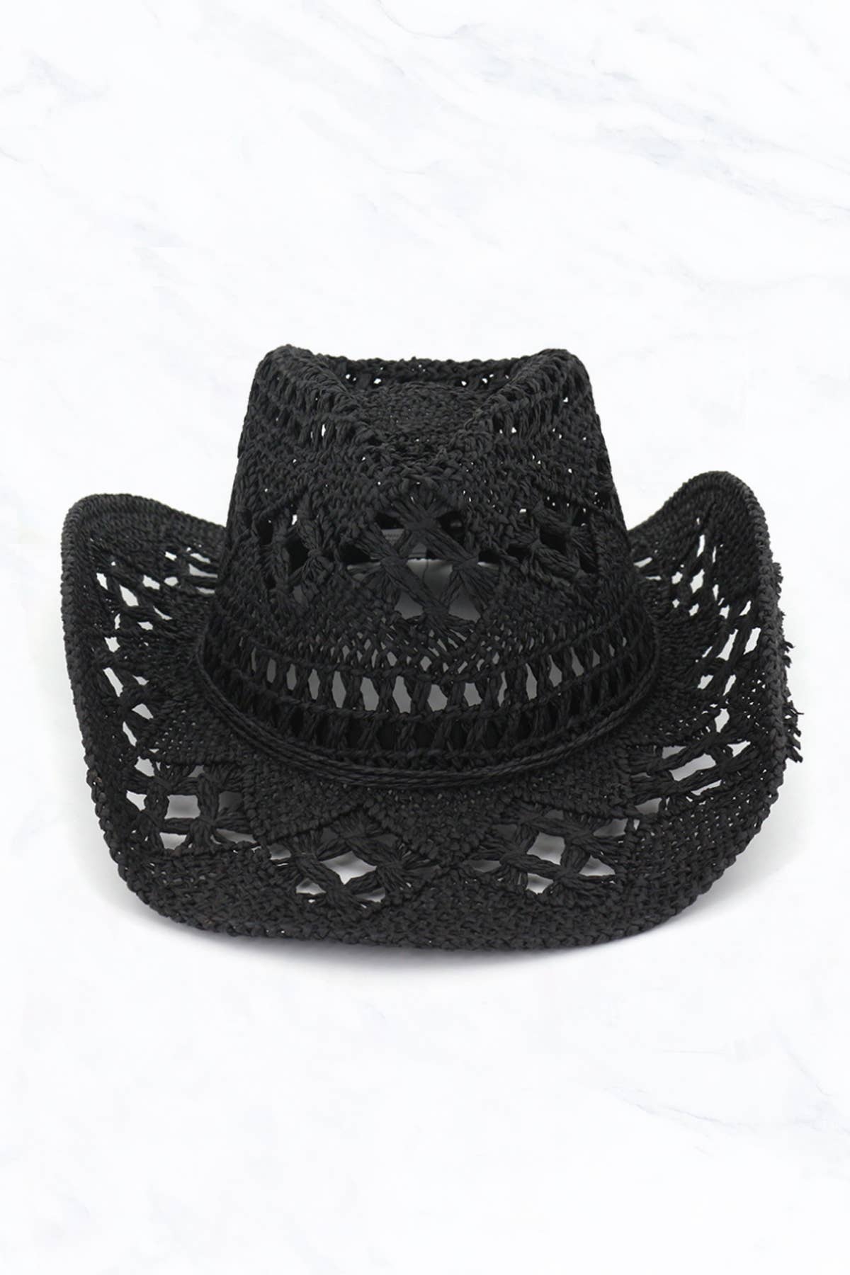 Western Style Cowboy Handmade Woven Straw Hat