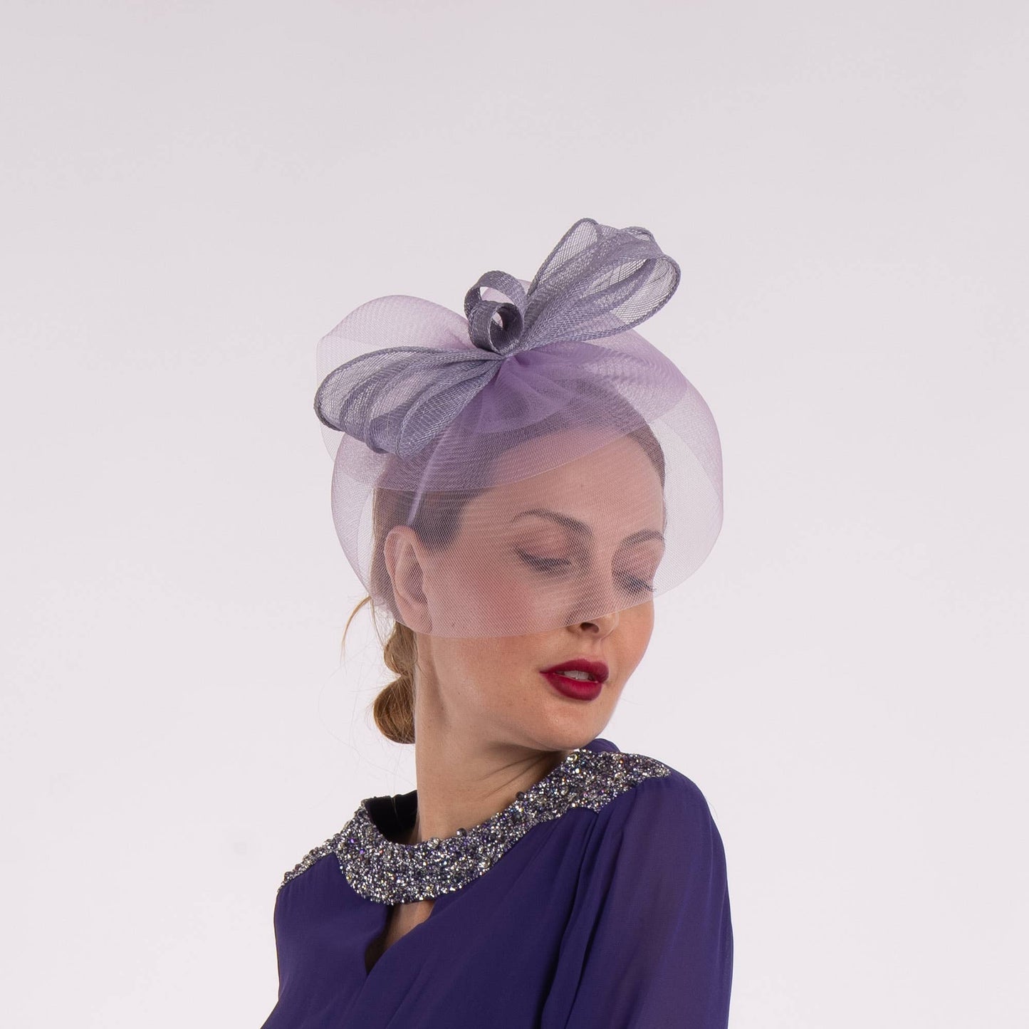 5916H | Sinamay/Crinoline Bow Fascinator Headband