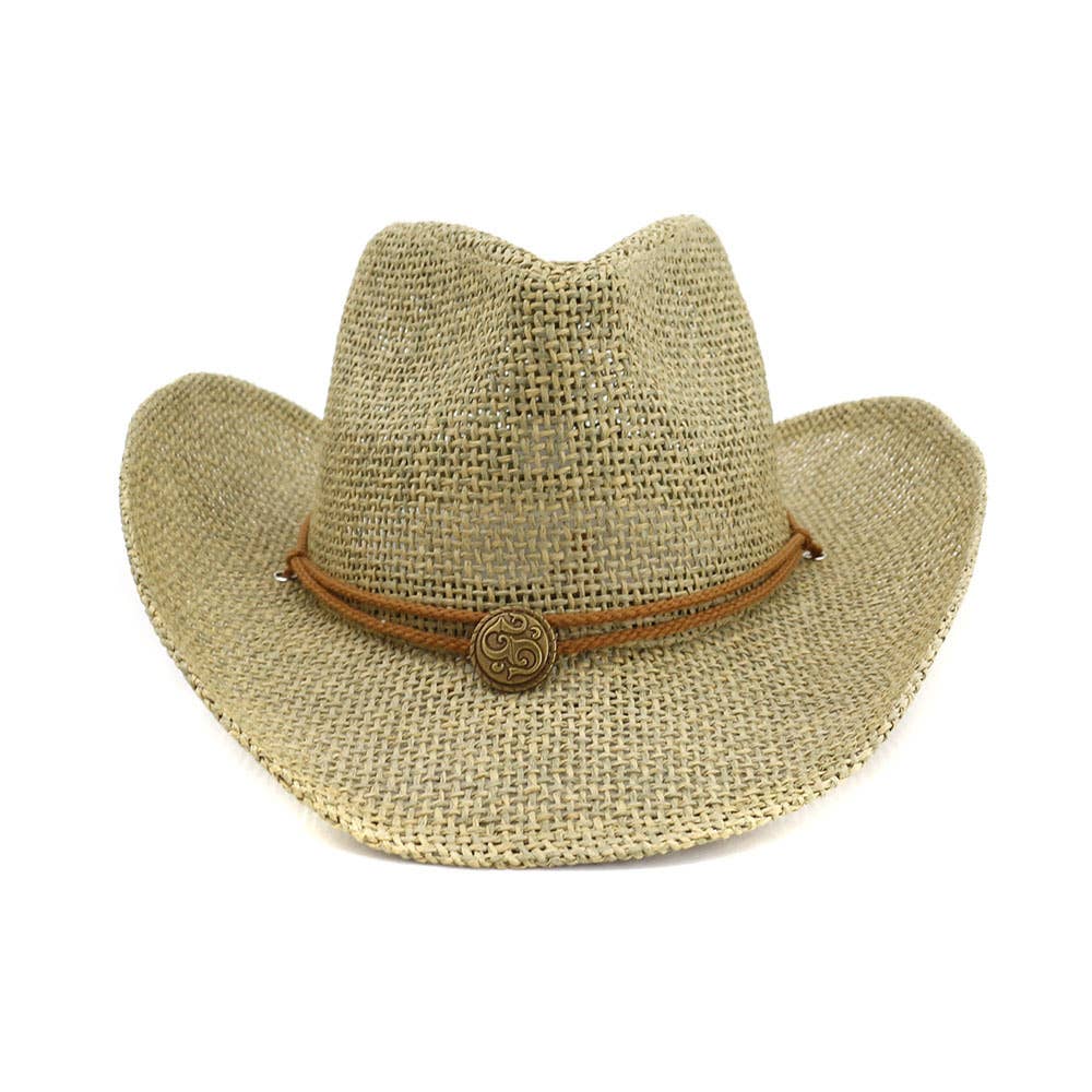 Western Style Cowboy Straw Hat