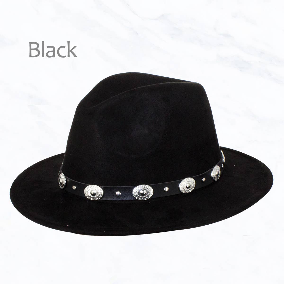 Suede Fedora Regular Peach Top with Studded Belt