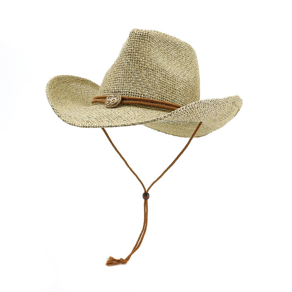 Western Style Cowboy Straw Hat