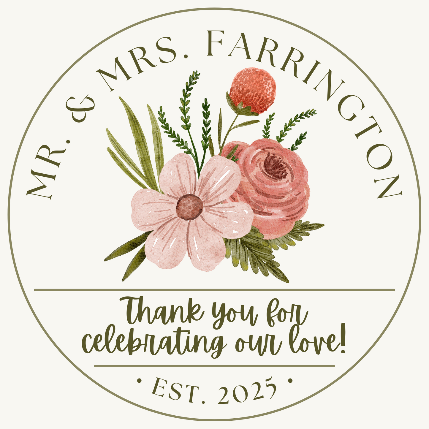 CUSTOM Wedding Favor Candles (Set of 25)