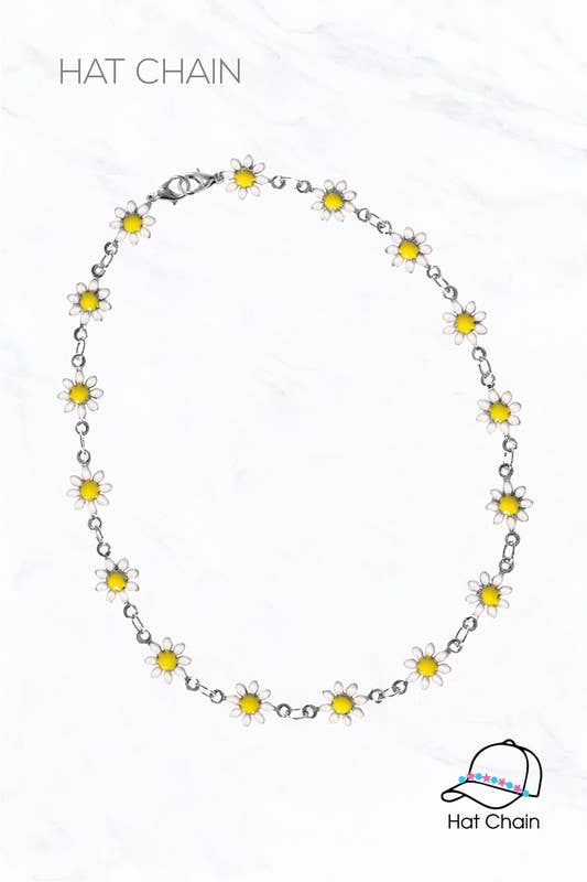 Flower Dainty Hat Chain