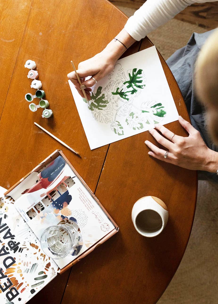 Snowy Woods Paint-By-Numbers kit