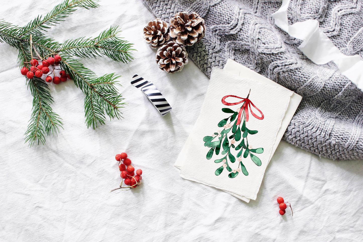 Watercolor Christmas Cards Kit