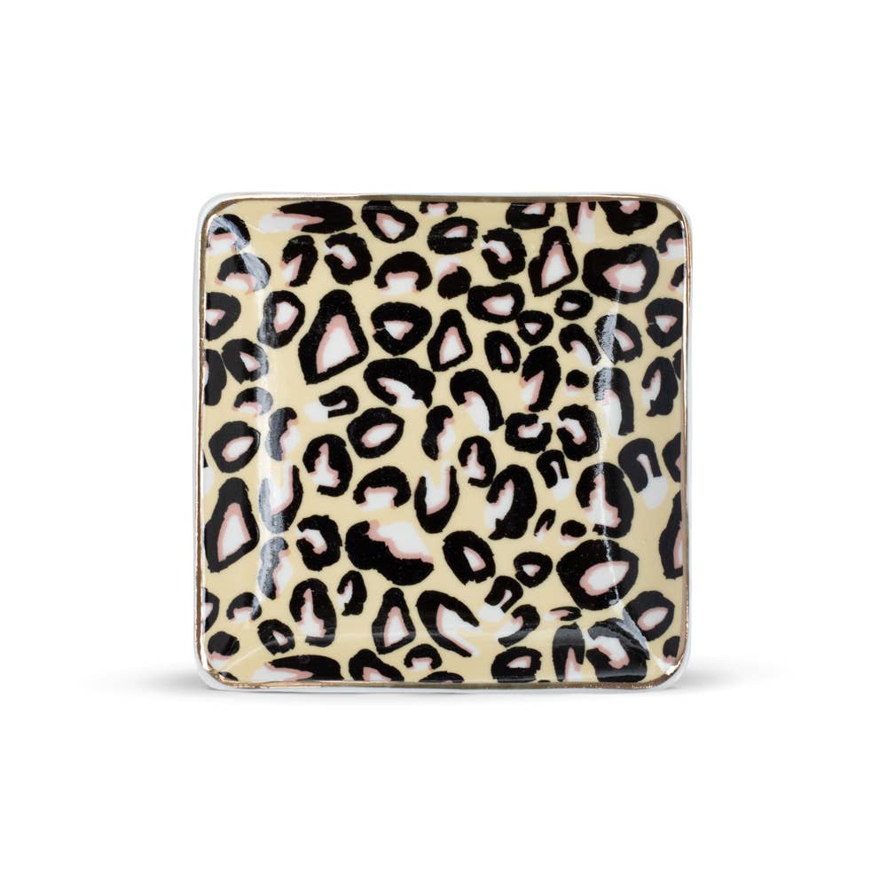 Leopard Ceramic Soap Dish Home Bathroom Decor